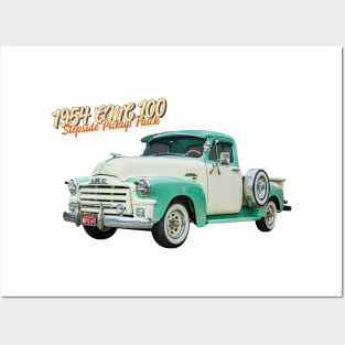 1954 GMC 100 Stepside Pickup Truck Posters and Art